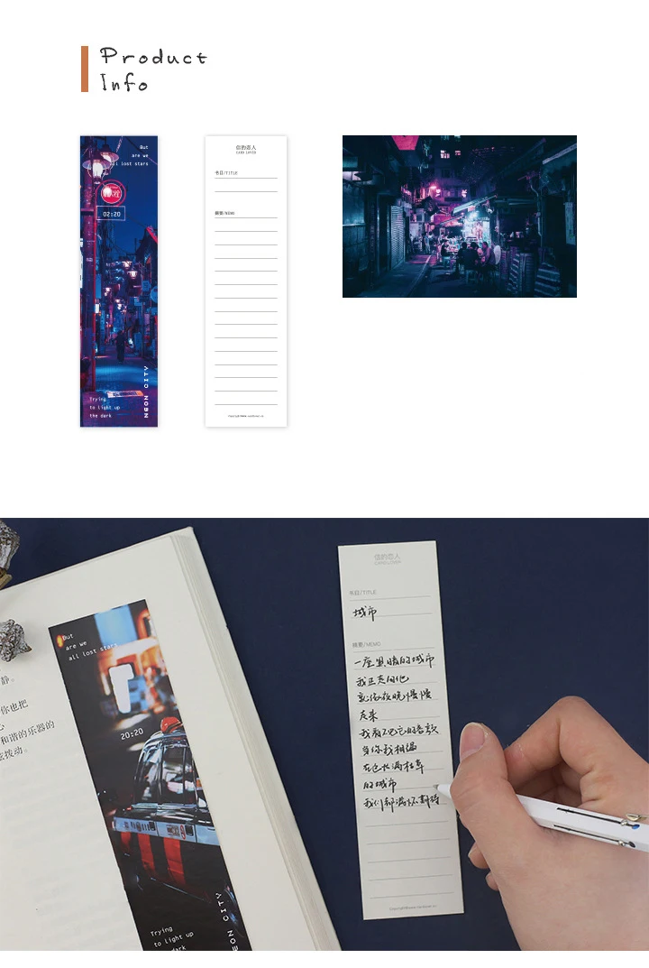30 шт./упак. Ретро неоновая Ночная Закладка бумага vintage винтажная страница маркер канцелярский школьный офисный принадлежности Papeleria sl2080