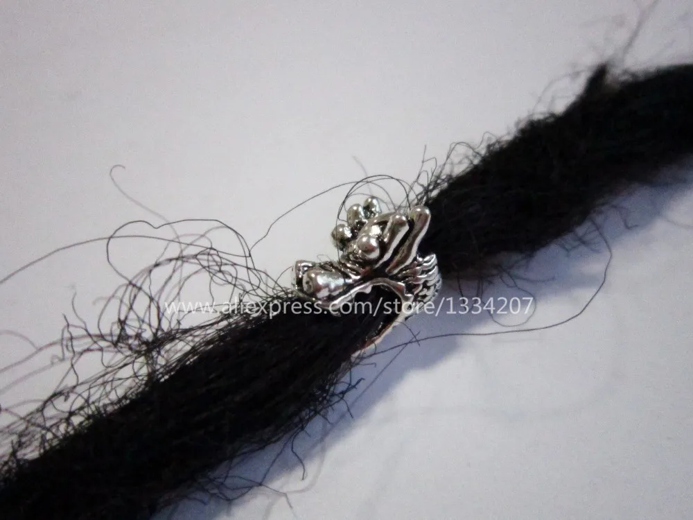 5 шт. упак. заколка в виде черепа dread dreadlock бусины с внутренним отверстием около 4 9