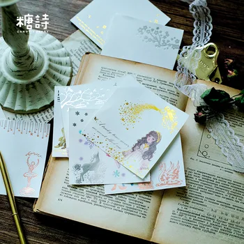 

30pages/pc Swan Lake Bronzing Memo Pad Note Pad School Office Supply Note Paper Scrapbooking
