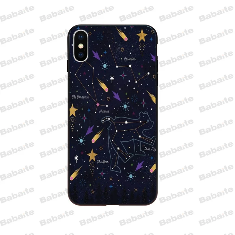 Outer Space Planet Spaceship Constellation Moon Stars 