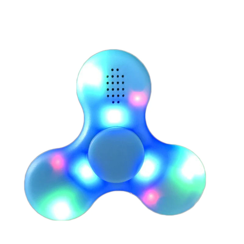 Горячая V4.0 Bluetooth музыкальный Спиннер Беспроводной Динамик снижение волнения игрушки, светодиодные лампы для повседневного использования, Пластик Непоседа куб игрушка, Спиннер