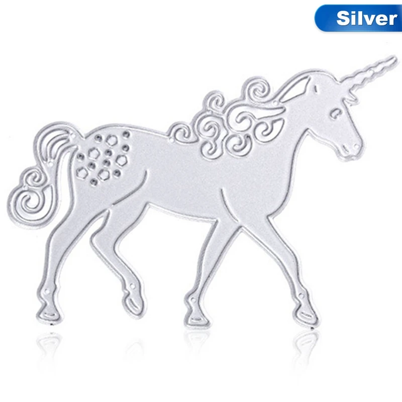 

Unicorn Cutting Die For DIY Scrapbooking Decorative Paper Cards Hollow Horse Shape Stencil Cutting Die Template Frame Tool