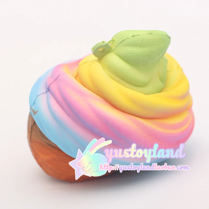 10 шт./лот красочные jumbo Kawaii милая стильная телефон ремни Радужное мороженое