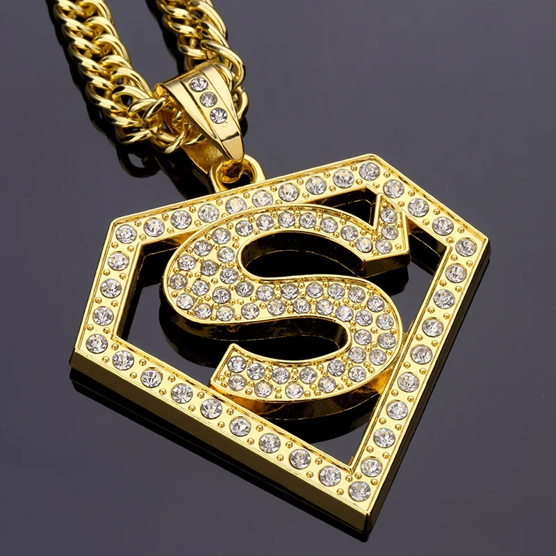 pendant|superman necklace charmmens 