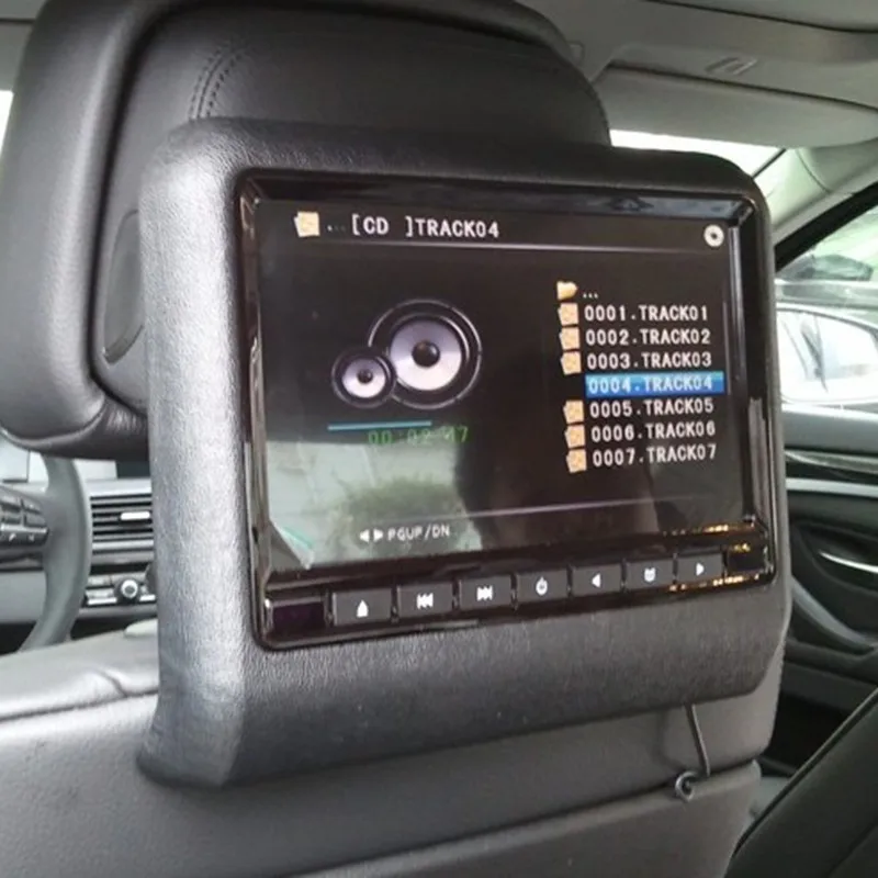 9 дюймов Автомобильный подголовник монитор с 800*480 экраном встроенный динамик поддержка USB SD DVD плеер игры дистанционное управление