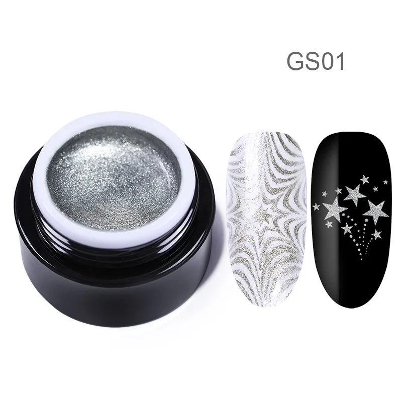 Гель-лак для ногтей BORN PRETTY, 8 мл, неоновый флуоресцентный лак для тиснения ногтей, цветной лак для тиснения ногтей - Цвет: GS01