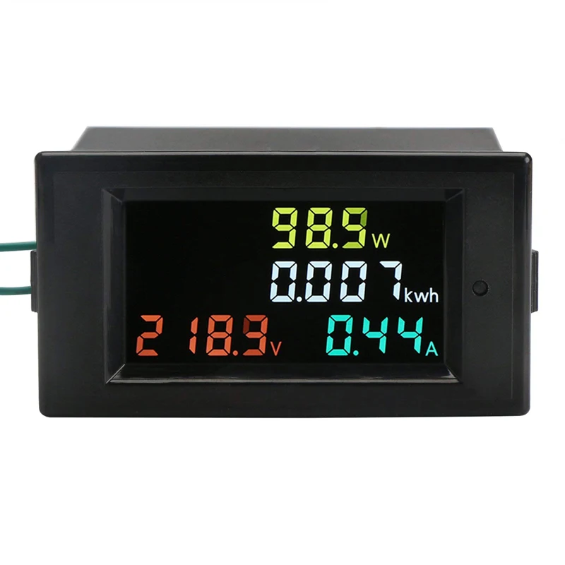 AC 80-300V 100A 4 in 1 Digital LCD Volt Amp Watt Energy Meter AC Power Meter AC Voltmeter Ammeter with Current Transformer