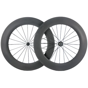 

Factory offer 88mm tubular wheel 23mm width full carbon bicycle wheels 700C carbon road wheelset