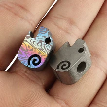 Мини свинья титановый сплав нож бусины зонтик веревка Открытый EDC Паракорд бисера аксессуары