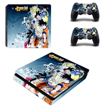 

PS4 Slim DRAGON BALL Z Skin Sticker Decals Designed for PlayStation4 Slim Console and 2 controller skins