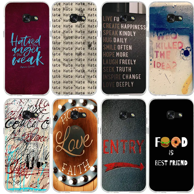 

Inscriptions Wall Paint Soft TPU Silicone Phone Cases For Samsung Galaxy J3 J4 J5 J6 J7 J8 A3 A5 A7 2016 2017 2018 Coque Shell