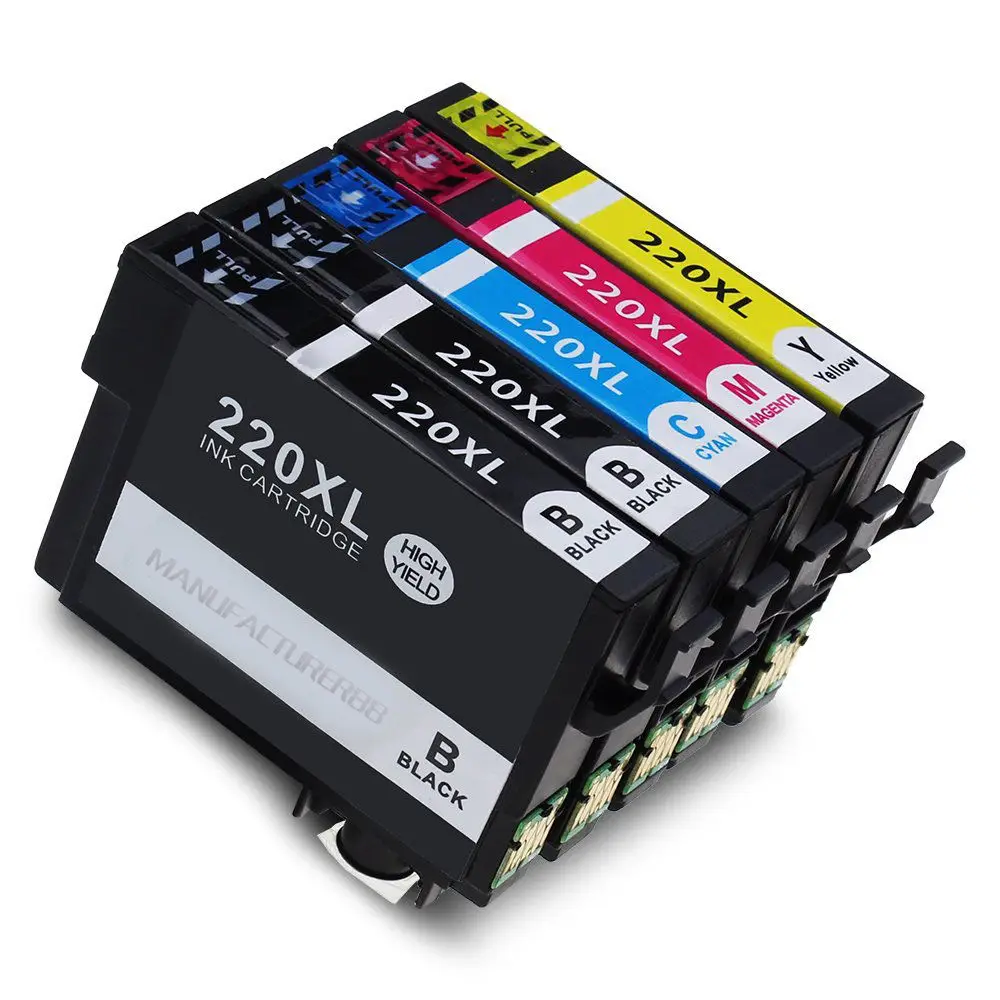 5x 220XL T2201 картриджи совместимые с Epson анализаторами WF2630 WF2650 2660 XP320 XP420 XP424 |