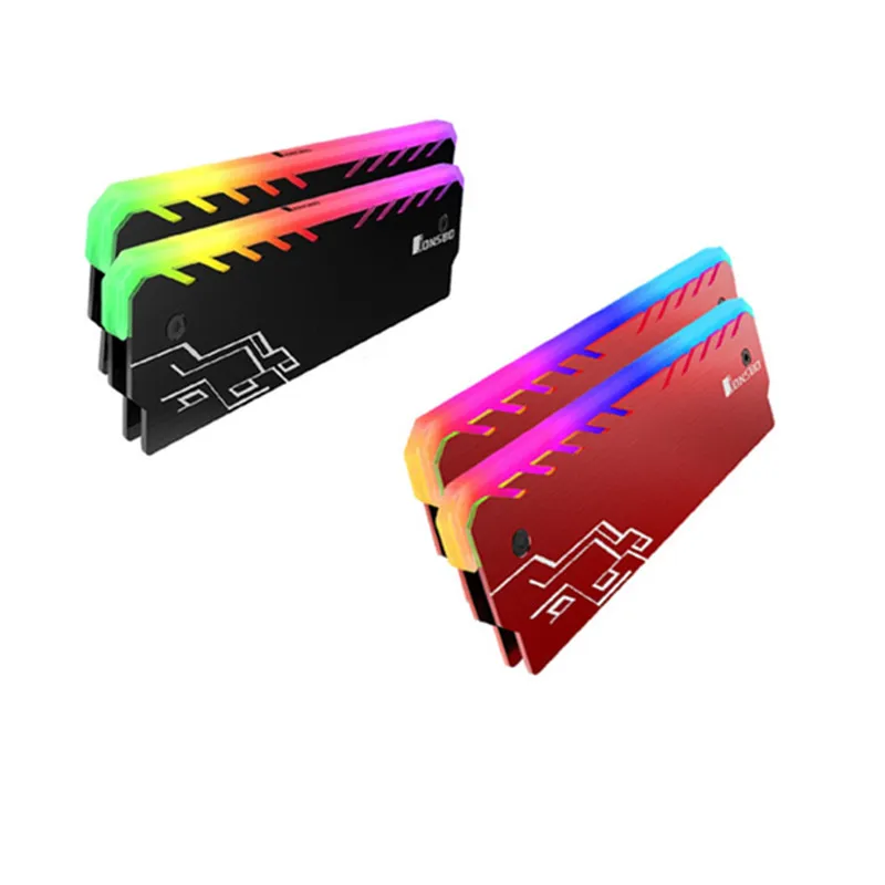 

JONSBO RGB RAM Memory Heatsink 256 Color Automatic Change Aluminum Heat Sink RAM Cooling Vest