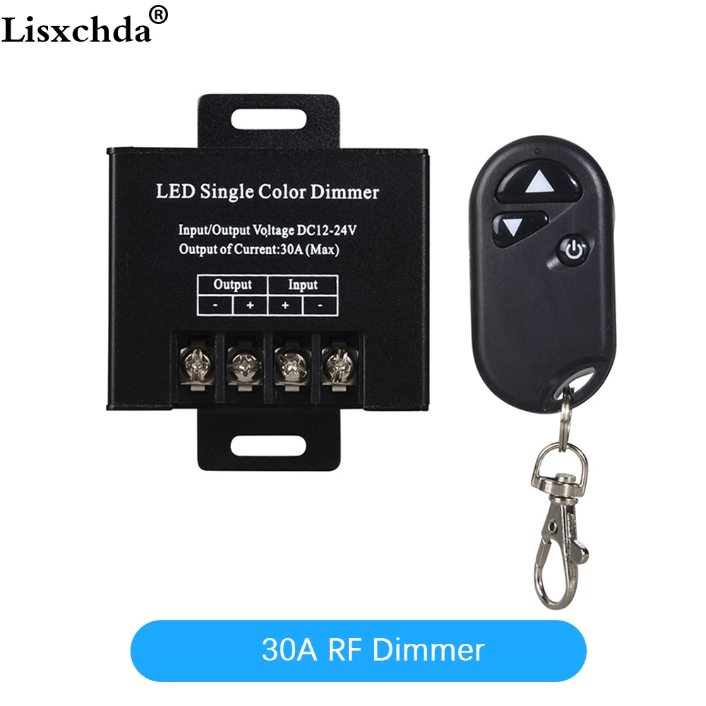 DC12 24V 20A/30A одноканальный светодиодный диммер контроллер с 3Key Wirelss RF пульт