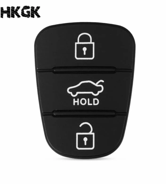3 кнопки резиновый кнопочный коврик для hyundai I30 IX35 Solaris Accent Elantra Sportage Kia K2 K5 Рио Verna - Цвет: HOLD PAD