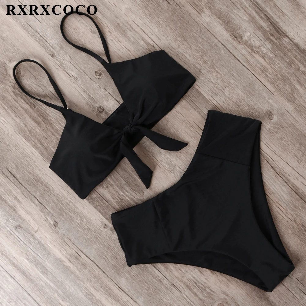 RXRXCOCO бикини 2019 новый сексуальный бандажный купальник женский с высокой талией
