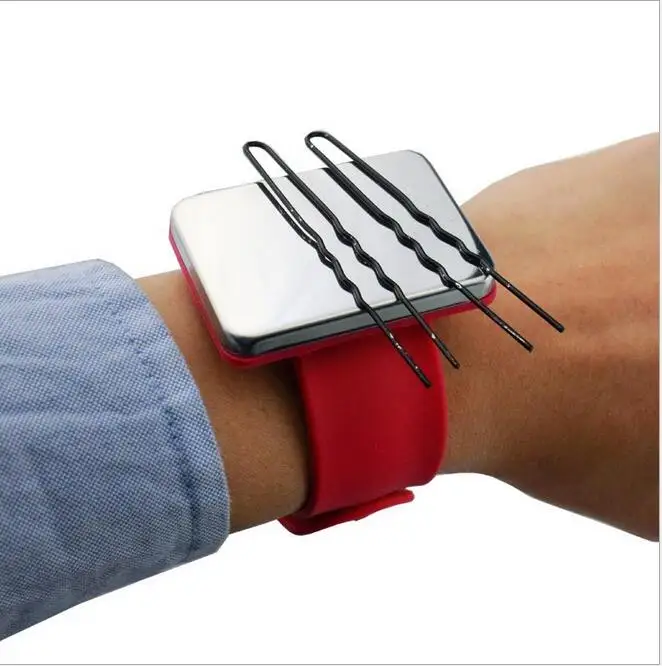 

1pcs Black clip placer square pat with hair styling supplies hairdressing hair tools random color