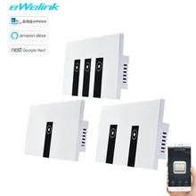 US Standard eWelink APP Remote control Light Switch,1/2/3Gang Wifi Control Touch Switch Tempered glass panel via Android and IOS цена US Standard eWelink APP Remote control Light Switch,1/2/3Gang Wifi Control Touch Switch Tempered glass panel via Android and IOS цены онлайн