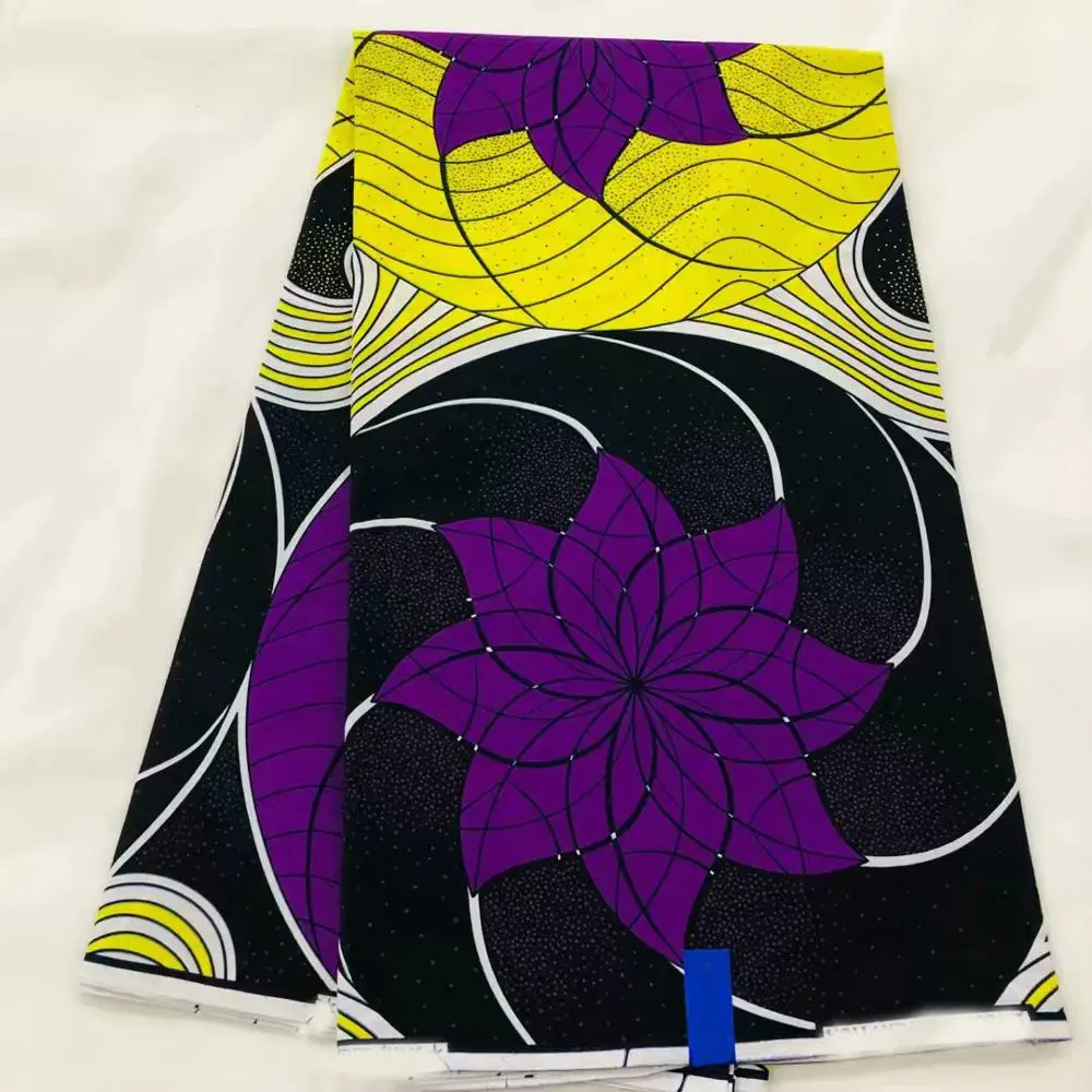 

High quality guaranteed java block prints wax fabric cotton for patchwork beautiful pattern kente java wax cloth 6 yards!OT-4365