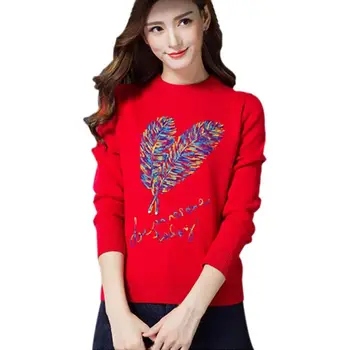 

2018 Autumn New Fashion Winter Sweaters Women Casual Thick Cashmere Sweaters Hot Loose Pullovers Long Sleeve Knit Sweaters