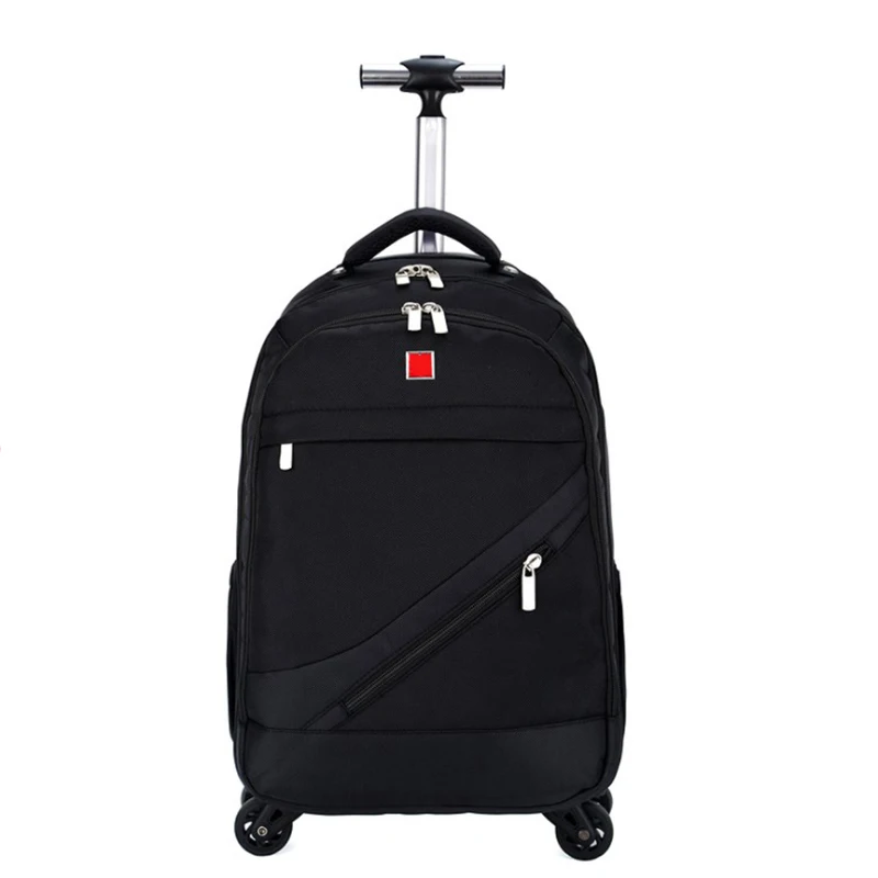 CARRYLOVE, 18 дюймов, мягкий чемодан, Спиннер, сумка для путешествий, рюкзак на колесах