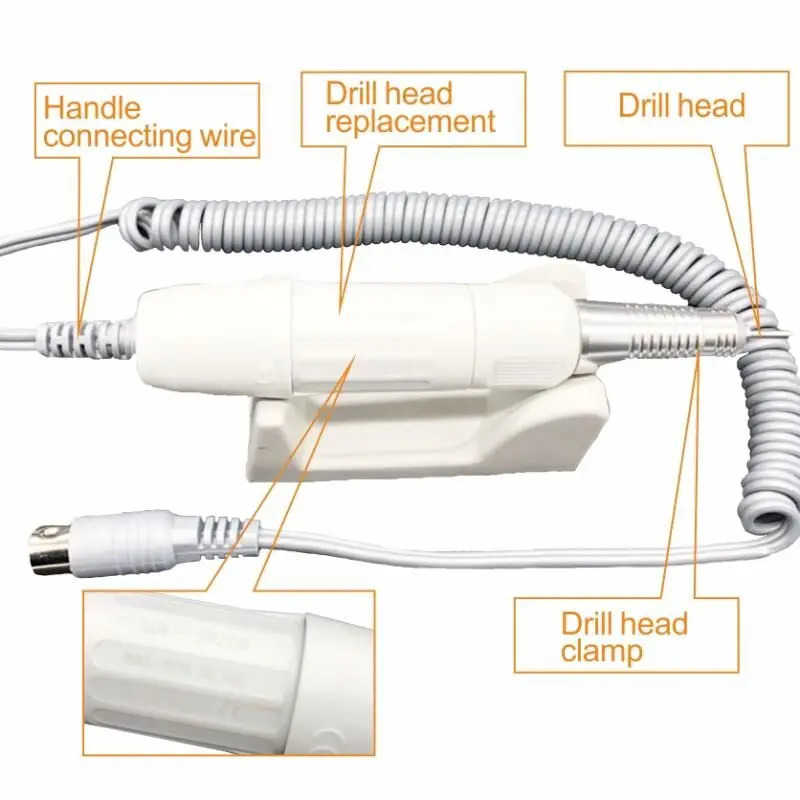 Сильная 210 65 Вт марафон-Чемпион 3 микромотор SDE-H20N наконечник электрическая машинка для маникюра Набор для дрель для ногтей оборудование