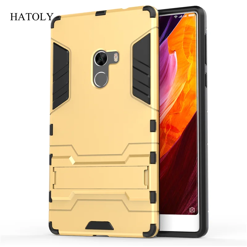 Чехол hatoly для Броня Xiaomi mi x Case mi x ударопрочный автомат Гибридный Силикон резиновый ЖЕСТКИЙ чехол для телефона Xiaomi mi x 6,4"