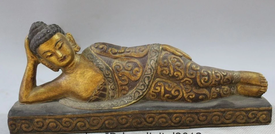 

Old Tibet Buddhism Temple Stone hand engraving Sakyamuni Buddha Statue