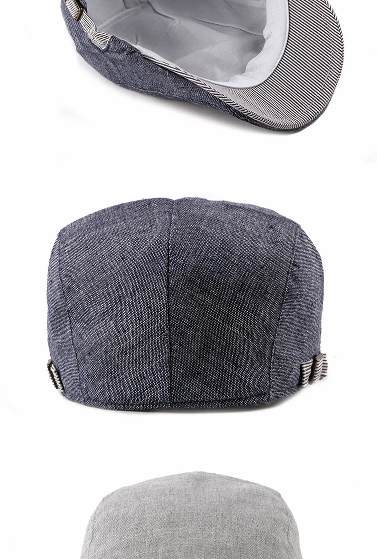 FS Unisex Beret Cap Men Fashion Cotton Flat Brim Caps Vintage Women Berets Hats Gray Blue Beige Boina Para Hombre male beret