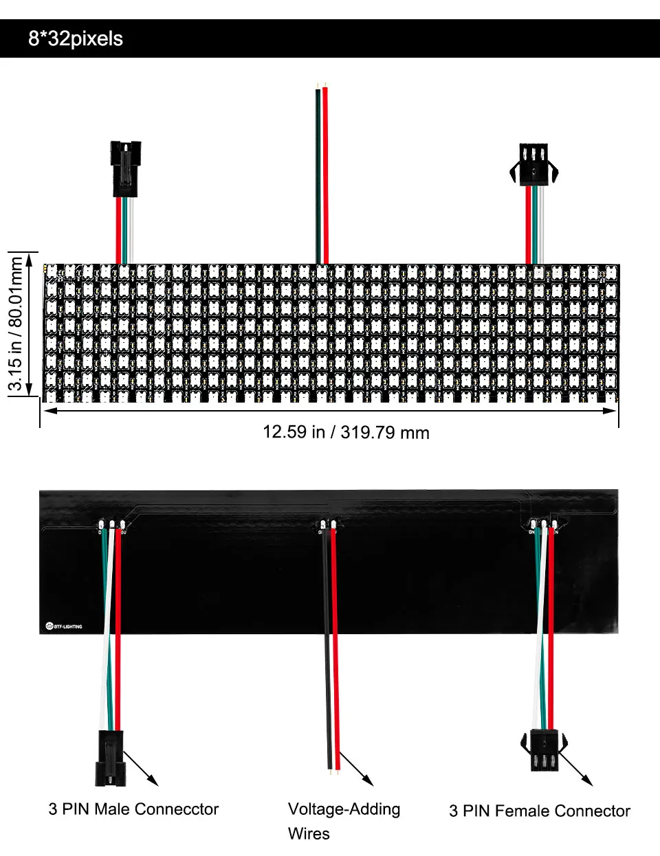 WS2812B панельный экран 8*8,16*16,8*32 пикселей 256 пикселей цифровой гибкий светодиодный, программируемый индивидуально адресуемый полноцветный DC5V