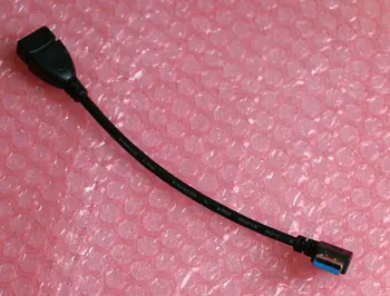 

2 pcs & Article 15cm black USB 3.0 A female to male 90 right angle High Speed extension cord connector adapter cable for PC ntc.