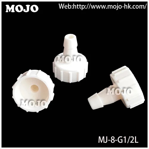 Free shipping 10pcs Lots MJ 8 G1 2L straight female connector 8mm to G1 2 internal
