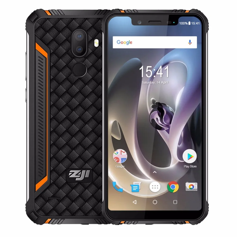 HOMTOM ZOJI Z33 4600mAh 3GB 32GB Android 8.1 Face ID IP68 Waterproof Rugged Mobile Phone 5.85 inch Notch HD+ OTG 4G Smartphone