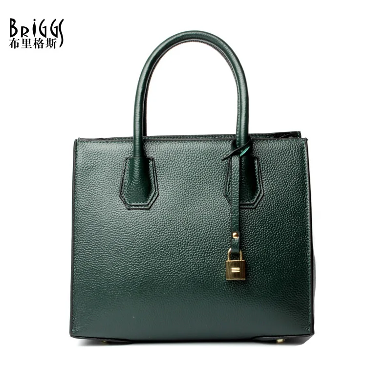 BRIGGS Brand Genuine Leather Women Bags Casual Tote Handbags Solid Shoulder Messenger Bags Designer Vintage Bag Bolsas femininas BRIGGS Brand Genuine Leather Women Bags Casual Tote Handbags Solid Shoulder Messenger Bags Designer Vintage Bag Bolsas femininas