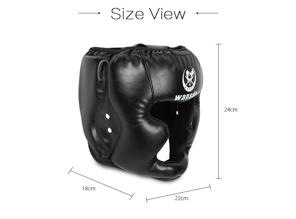 Wansda WSD - 2005 Boxing Protection Headgear Head Guard Kick Training Helmet