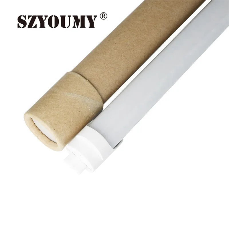 SZYOUMY 50 шт. SMD 2835 светодио дный трубки T8 G13 85-265 В 22 Вт 1200 мм свет Флюоресцентный светильник 18 Вт 4ft светодио дный трубки доступны R17D