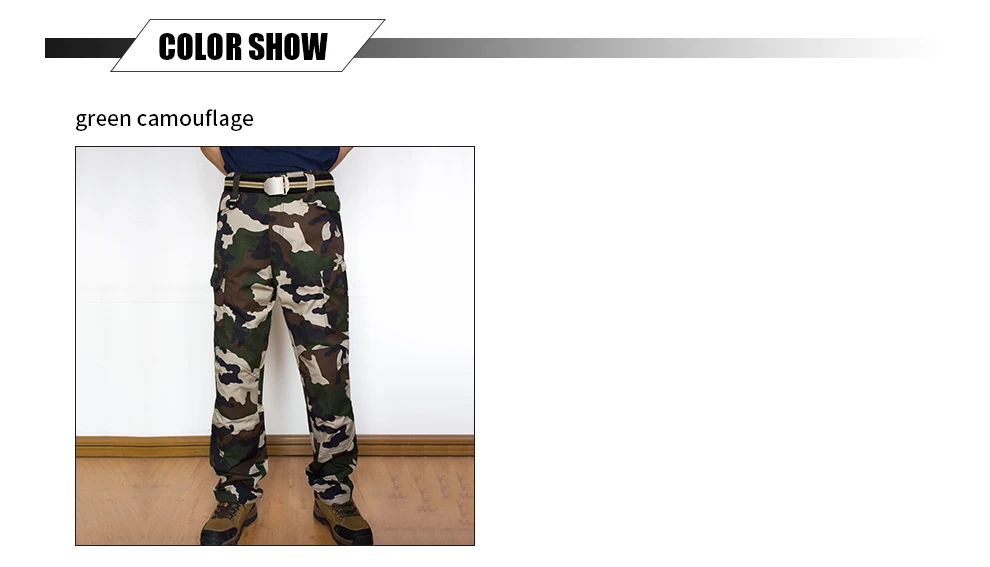 Новое поступление Для мужчин Военная Униформа Тактический Брюки для девочек брюки-карго Брюки камуфляж Демисезонный длинные Мотобрюки