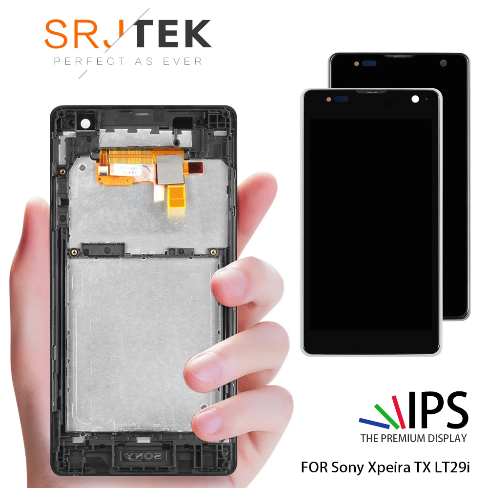 

4.6" Tested Display For SONY Xperia TX LT29i LCD Touch Screen Digitizer Assembly With Frame LT29a LT29 Screen Replacement