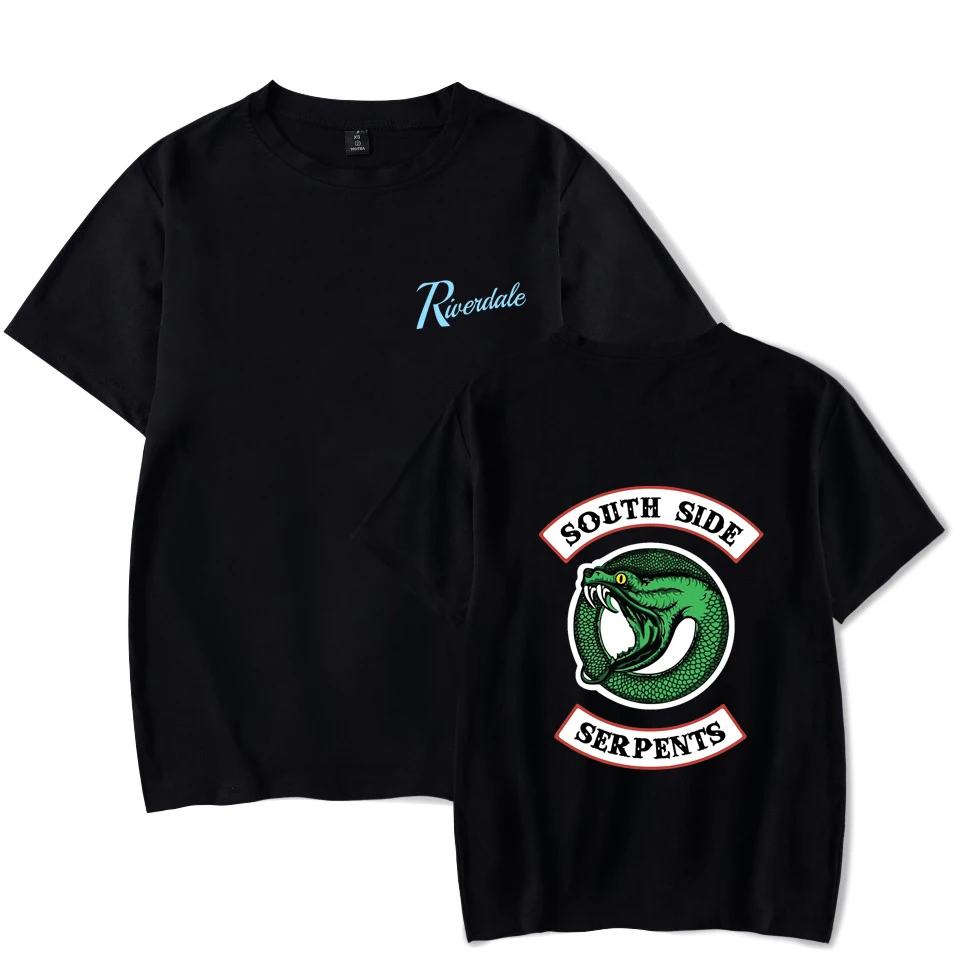 

New 3d Printed Riverdale T Shirt South Side Serpents Tee Shirt Casual Short Sleeve Streetwear Funny Tshirts Harajuku Shirt 4XL