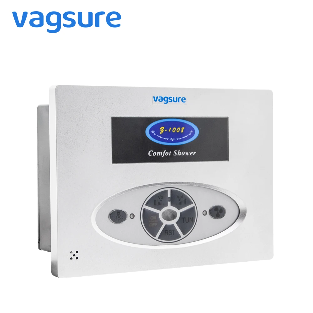 

Vagsure Shower Room Accessories FM Radiio Vent Fan Speaker Light Computer Control Panel Shower Cabin Controller
