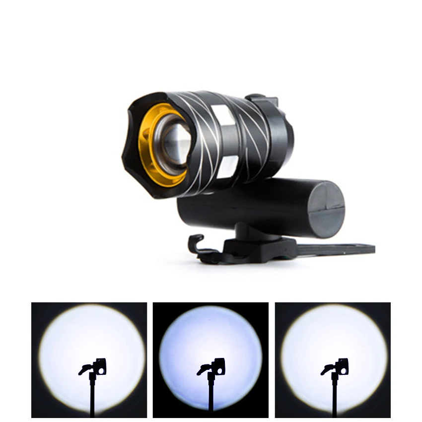 Flash Deal Walkfire Zoomable XM-L T6 LED Bicycle Light Bike Front Top Tube Lamp Waterproof Cycling Focus Torch Headlight USB Rechargeable 1