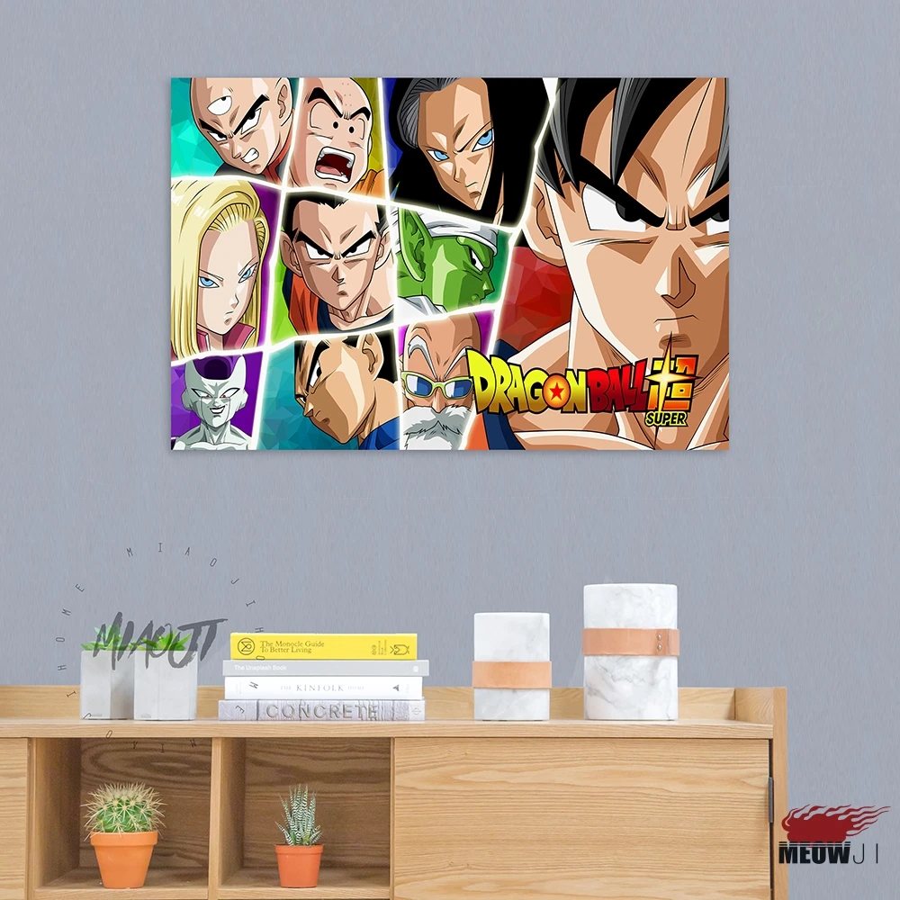Dragon Ball Super Posters Wall Art Printed Canvas Painting Room