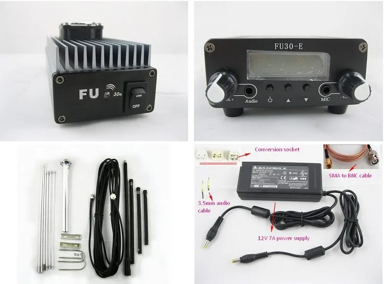 Бесплатно fmuser shipping10pcs 30w профессиональные fm передатчик усилителя 85~ 110 мгц fmuser fu-30a комплекты