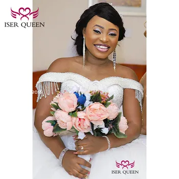 

Shining Crystal and Beading Sweetheart Neckline Cap Sleeves Bridal Dress Ball Gown with Tiered Tulle Embroidery Philippine w0621