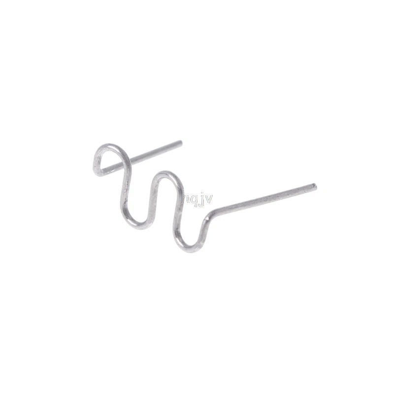 Wave Flat Hot Staples 100 Pcs/Set Precut 0.8mm Wave Flat Hot Staples For Plastic Stapler Repair Welder MAY22 plastic welding kit chisel point staples