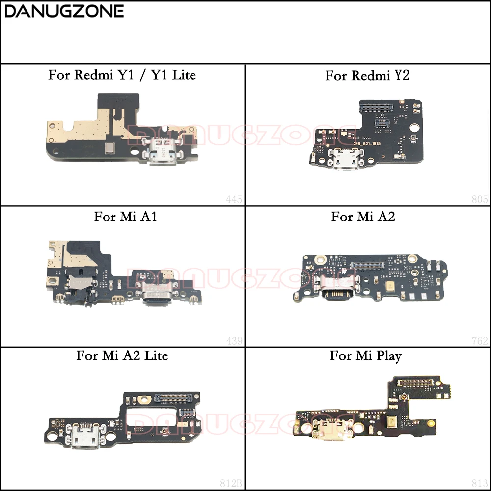

USB Charging Port Dock Plug Socket Jack Connector Charge Board Flex Cable For Xiaomi Mi A1 A2 Lite / Redmi Y1 Lite Y2 / Mi Play