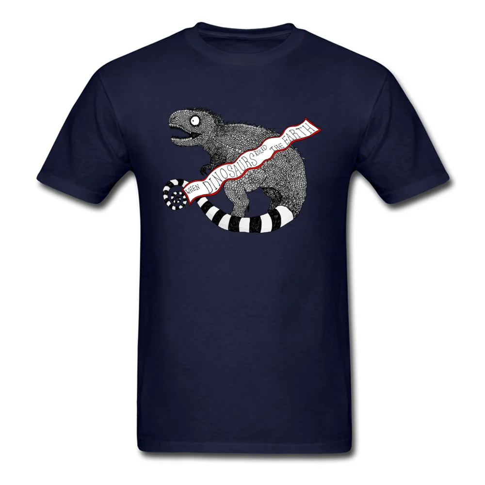 Burton esque Tyrannosaurus Rex O Neck T-shirts Summer Tops Shirts Short Sleeve Funny 100% Cotton Street Tee-Shirts Design Men Burton esque Tyrannosaurus Rex navy