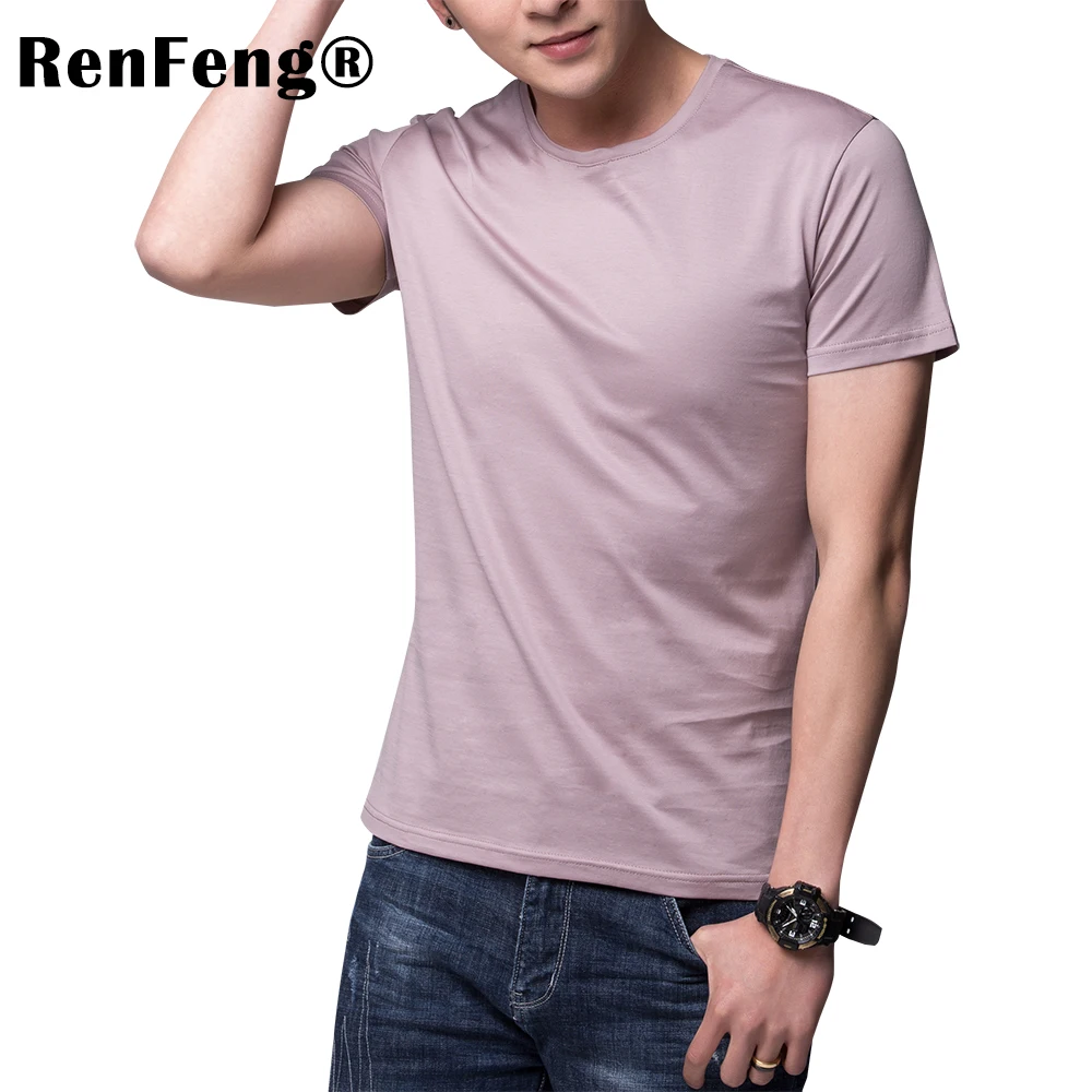 Solid color 100% Mercerized Cotton T Shirt Mens Black White T-shirts 2018 Summer Skateboard Tee Boy Hip hop Skate Tshirt Tops (5)