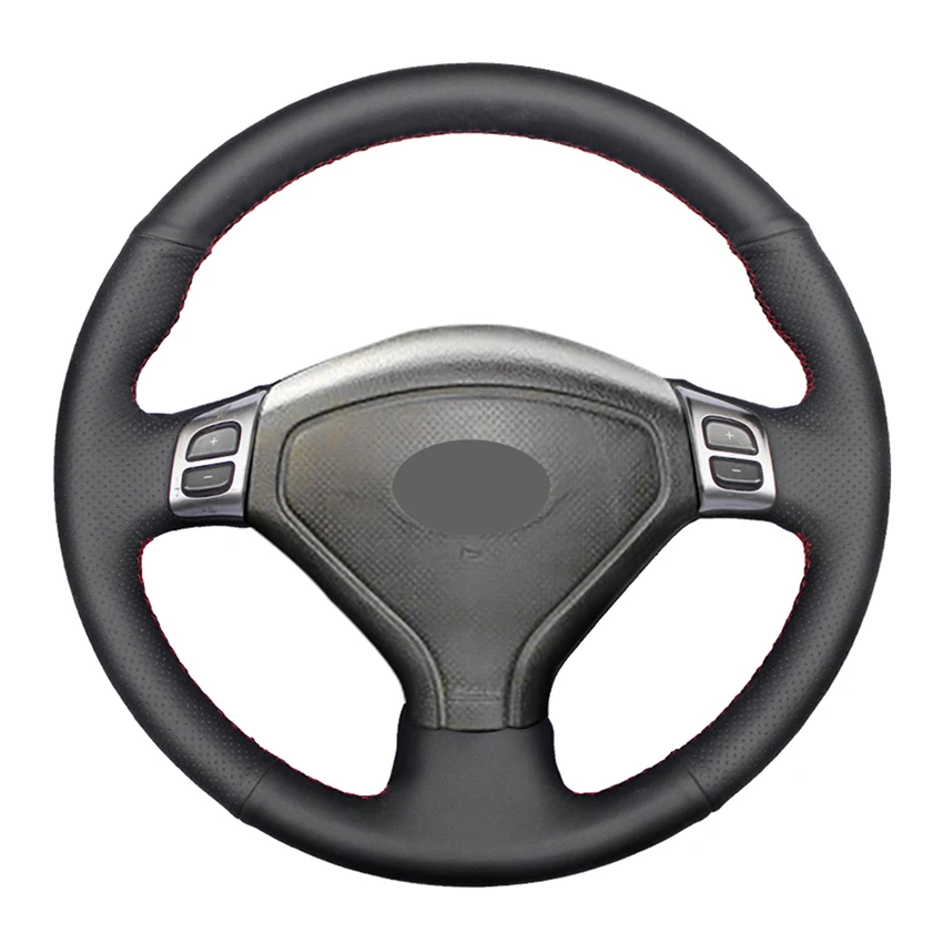 

Hand-stitched Black Artificial Leather Car Steering Wheel Cover for Subaru Forester 2004-2006 Outback 2004 2005 Legacy 2004-2006