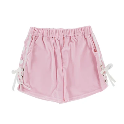 Bobon21 женские свободные шорты модные фланелевые бархатные короткие женские удобные Панталоны короткие штаны Женская Спортивная одежда Розовый B1625 - Цвет: B1625